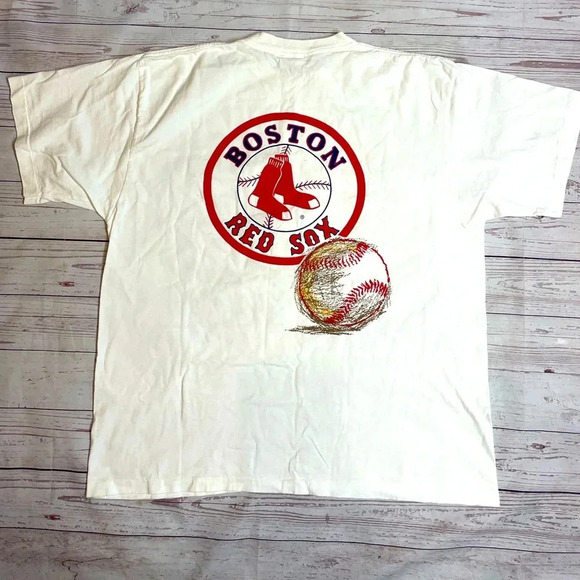 Vintage Other - NOS 90s VTG Boston Red Sox Graphic T-shirt Single Stitch Tshirt 2x USA Baseball